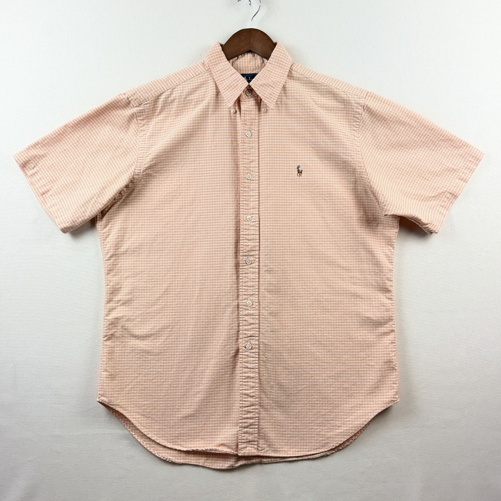 Ralph Lauren Men's Classic Fit Shirt L 100% Cotton Preppy Resort Wear Coastal